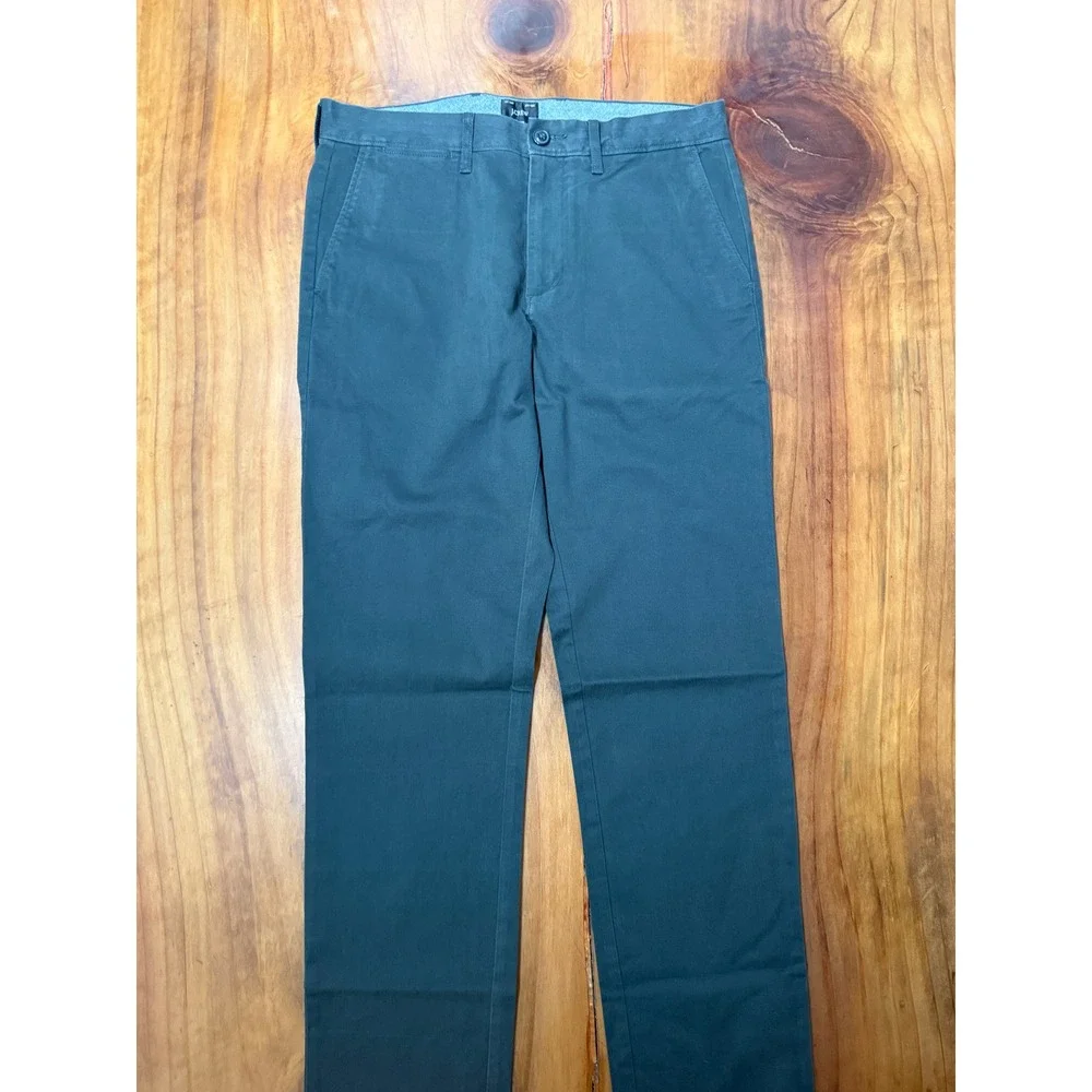 NEW J Crew Mens Pants 30 x 32 Cotton 770 Straight AR886 Flat Front ZZ5